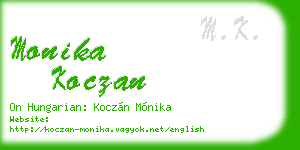 monika koczan business card