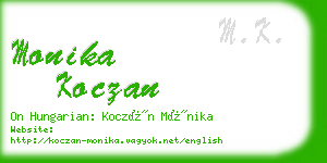 monika koczan business card